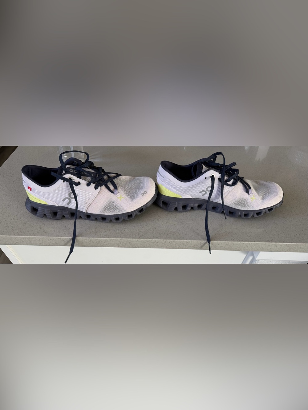 On Cloud X Running Shoes Women’s 7.5 Lilac Navy Worn Once
